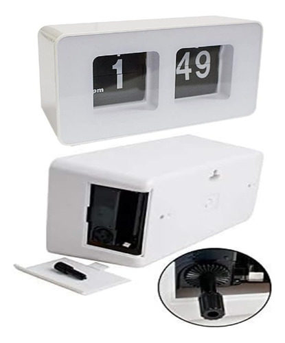 Hchmao Flip Clock Classic Retro Vintage Clock Desk Table Arc