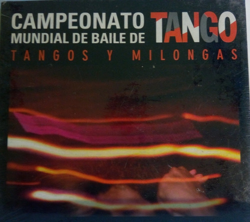 Cd Campeonato Mundial De Baile De Tango  Tangos Y Milongas 