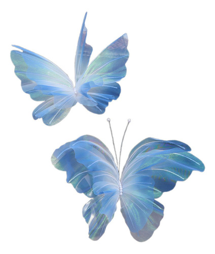 Decoración De Mariposas Artificiales, Mariposa Grande Azul