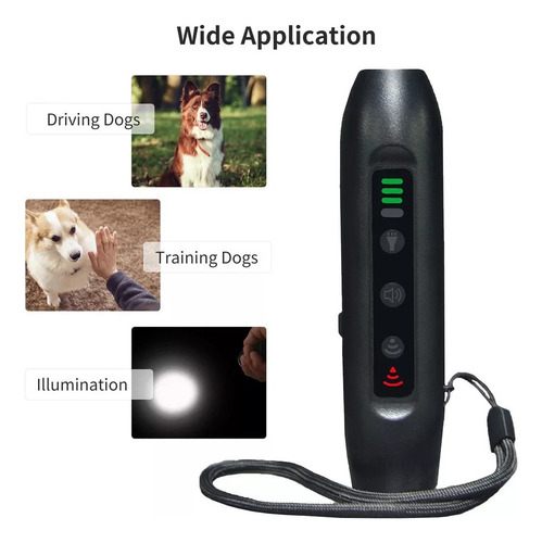 Repelente Ultrassónico Para Cães Modos Portátil Recarregável