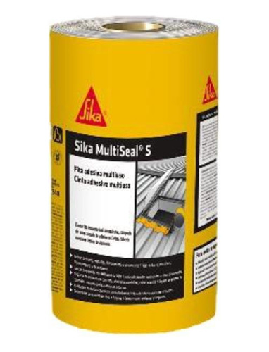 Fita Adesiva Aluminizada Multiseal 30cm X 10m Rolo Sika