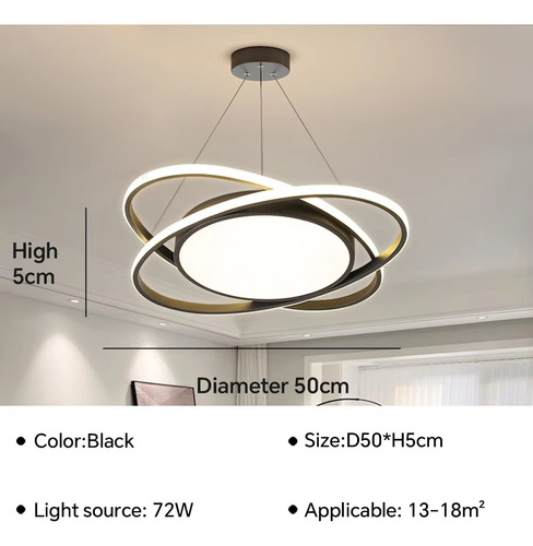 . Lámpara De Techo Led Moderna Con Luz Colgante Regulable