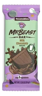 Mr Beast Bar Milk Chocolate Pack 24 Pcs 35g Feastables