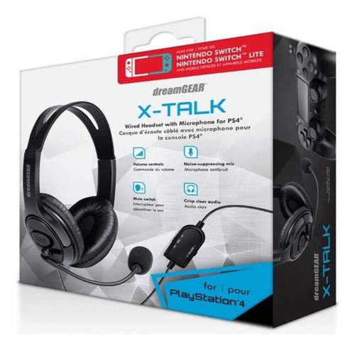 Diadema Gamer X- Talk Para Ps4 Color Negro Marca Dreamgear (Usado)