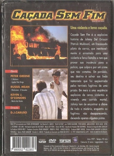 Dvd Caçada Sem Fim - Peter Greene - De D.j. Caruso