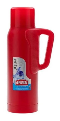 Termo Lumilagro Alfa de vidrio 1L rojo