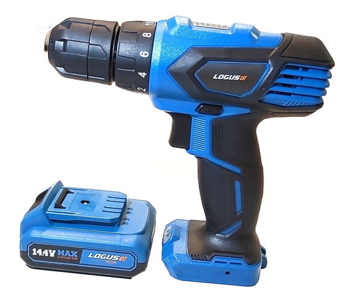 Imagen 2 de 9 de Taladro Atornillador Litio Logus 15v + Maletin 2 Bat
