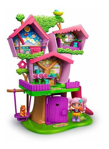 Imagen 1 de 2 de Casa Del Árbol Pinypon Incluye 2 Figuras Y Accesorios