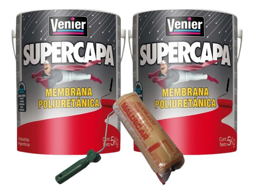 Supercapa Membrana Poliuretanica 10kg + Rodillo 22 De Regalo