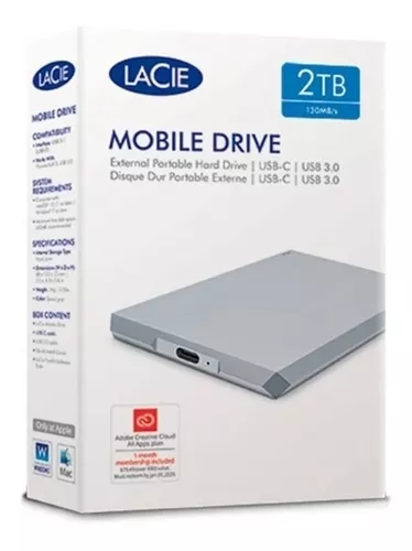 LACIE STFR2000800 DISQUE DUR EXTERNE RUGGED USB-C 2TB