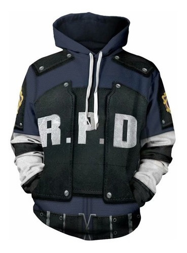 Chaqueta De Cosplay 3d De Resident Evil Leon S. Kennedy