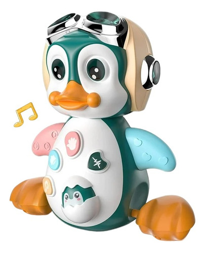 Moontoy Juguete Pinguino Interactivo Luz Y Musica