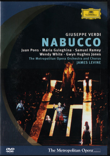 Dvd Verdi Nabucco James Levine Juan Pons, Gwyn Jones, Ramey
