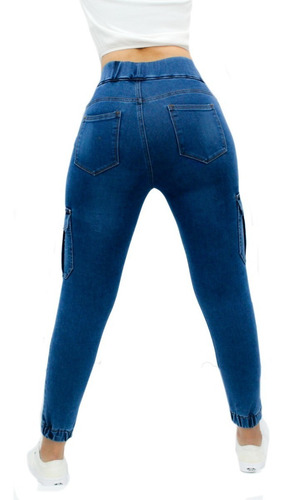 Jogger Jeans Corte Colombiano Dama Michelo Jeans Ref6460