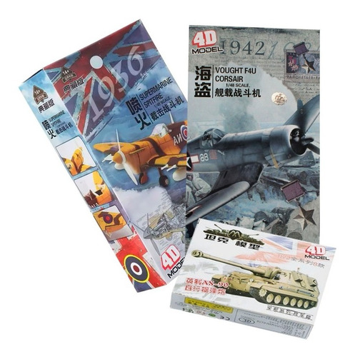 Avión F4u Corsair + Avión Spitfire Incluye Tanque De Regalo
