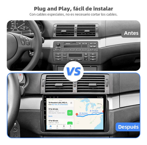 Zk Estéreo 4+64g 4k Para Bmw Serie 3 E46 M3 1998-2005 Wifi6