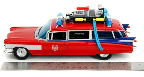 Jada 1:24 Ecto 1 Ghosbuster Optimus Prime Cazafantasma