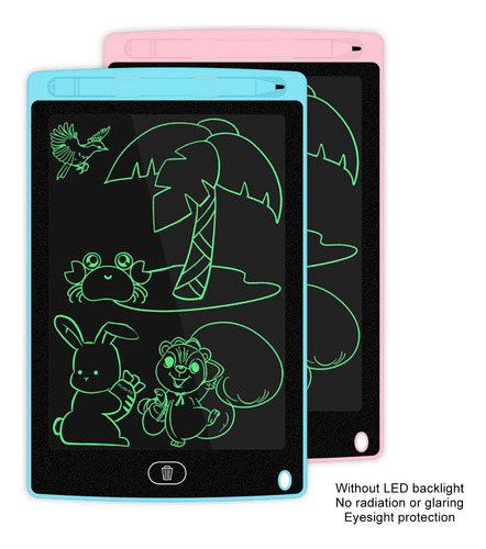 2 Tabletas De Escritura Lcd De 8.5 Pulgadas, Protección Ocul