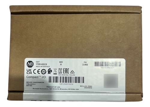 1769-ascii Allen Bradley 100%original Ravenautomation