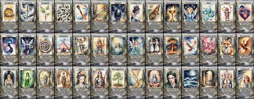 Jardim De Éter Com Significados. 44 Cartas Artesanais