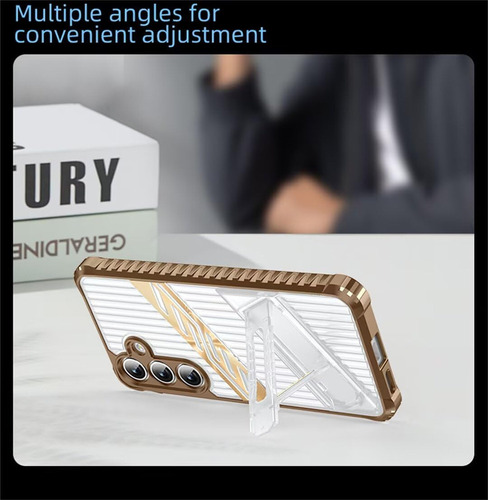 A Funda Para Samsung Galaxy A55 5g, Ultraligera, Militar, Con Soporte Integrado