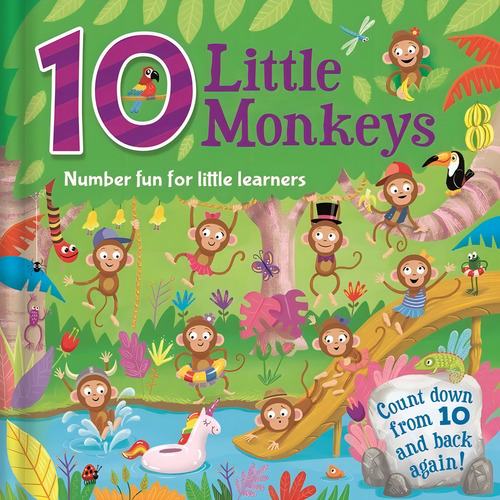 10 Little Monkeys, De Aa.vv. Editorial Base, Tapa Dura En Inglés