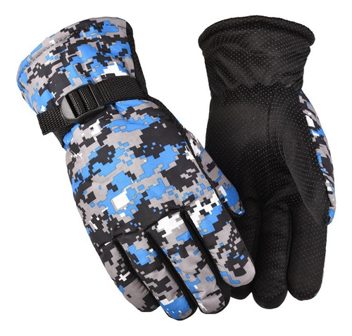 Winter Cycling Warm Camouflage Plush Thick Gloves