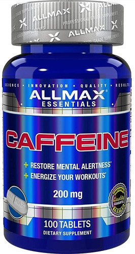 Cafeina Allmax 200 Mg (100 Tabletas)