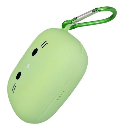 Audifonos Manos Libres Bluetooth Diseño Gatito Kawaii Color Verde