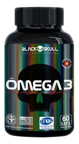 Omega 3 Black Skull  60 Caps Fish Oil