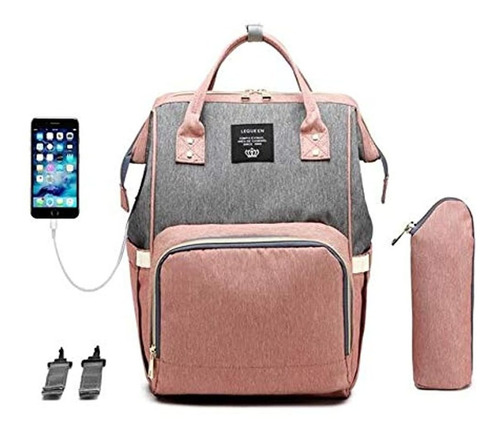 Oopsy Babies Bolsa De Pañales Con Interfaz Usb (rosa) 