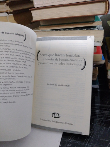 Nicolas Schuff Seres Que Hacen Temblar Historias De Bestias (Usado)