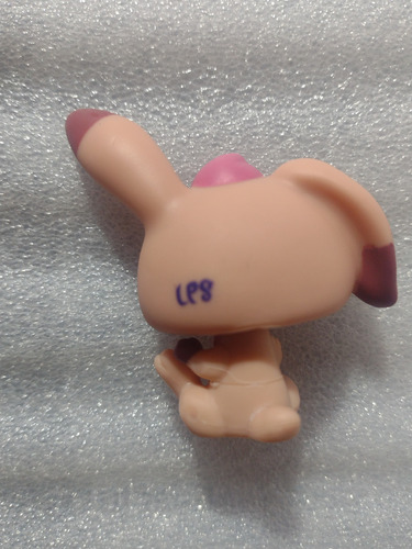 Juguete Littlest Pet Shop Collection Conejito Rosa Sentado (Usado)