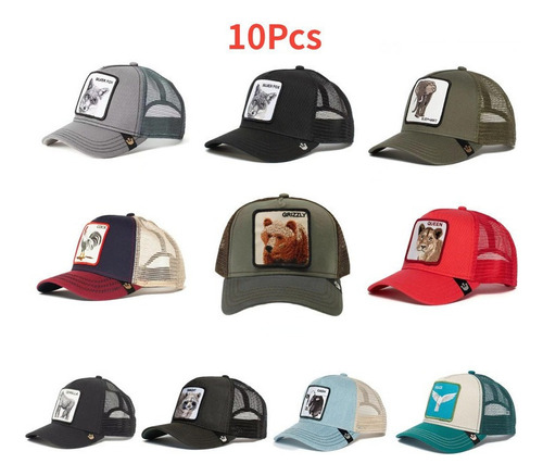 Lote De 10 Piezas De Moda Al Por Mayor De Gorras Con Visera