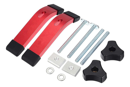 Abrazadera De Sujeción De Pista En T, 2 Uds., Con Rojo
