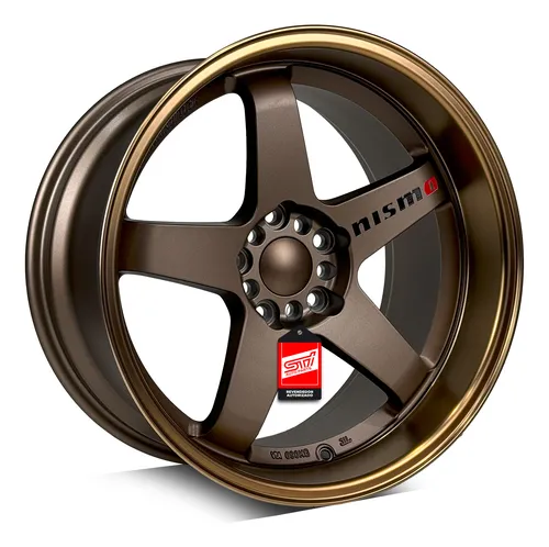 comprar Par Roda Esportiva Aro 18 Tala 10.5 5x114 Et12 Bronze Borda