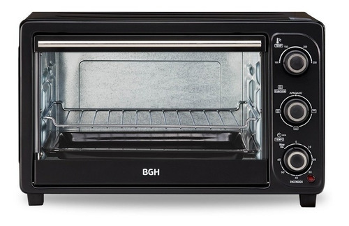 Horno Eléctrico Bgh 16 Litros Bhe17m20n Grill Negro 3 Cts