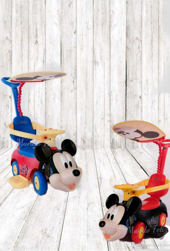 Carro Correpasillos Bugy Niño Bebe Guiador Mickey Mouse