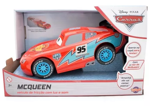 Relâmpago Mcqueen Carrinho A Fricção Infantil C Voz Original