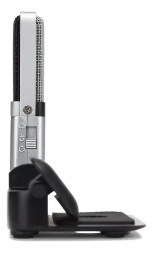 Micrófono de condensador portátil Samson Go Mic USB, color gris