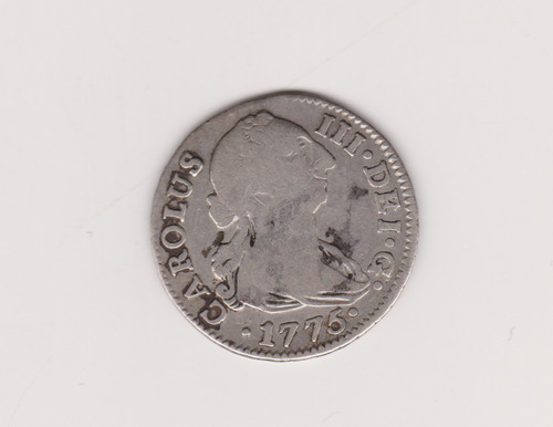 Moneda España 2 Reales 1775 Cf Plata Bueno +