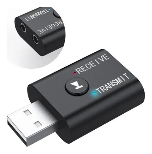 comprar Receptor Y Transmisor Usb Audio Bluetooth Auxiliar 