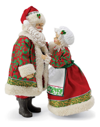 Figuras Navidenas De Papa Noel Y Senora Claus, 12 .