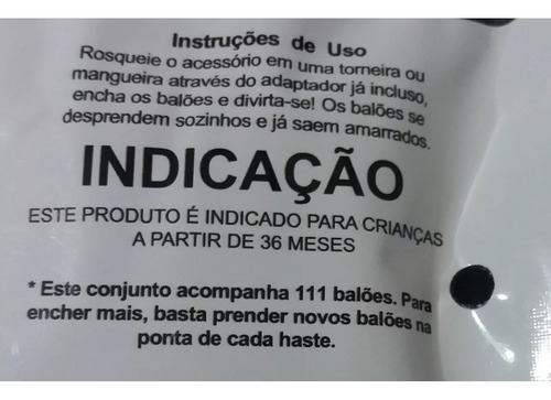 Imagem 3 de 6 de 555 Bexigas Balão C/ Enchedor De Água 5 Pacotes Splash Ball