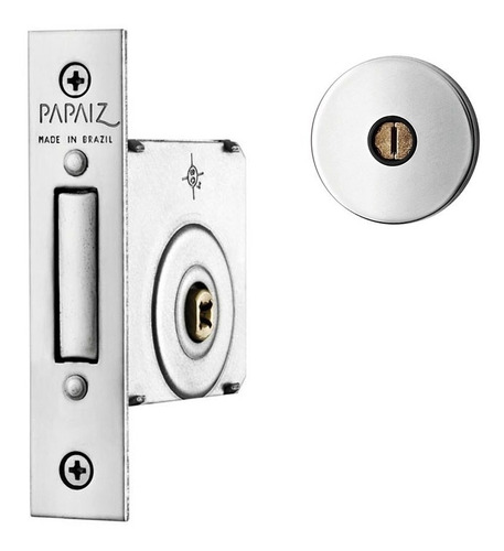 Trava Papaiz Tetra Quadrupla Simples Ref 140 Inox C/2 Chaves
