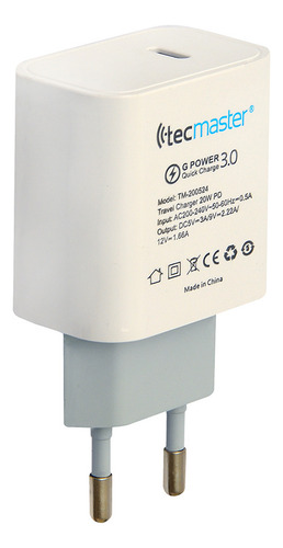 Adaptador Para iPhone 20w Usb-c Carga Rapida - Ccs Tech