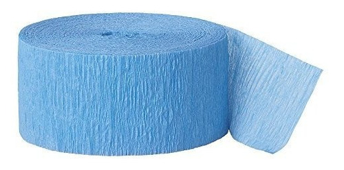 Papel Artistico Papel Crepe 24 Metros X 4.45cm Azul Celeste