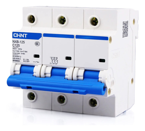 Switch Termomagnetico 3 Polos 220v 380v Trifasico 125a Chint