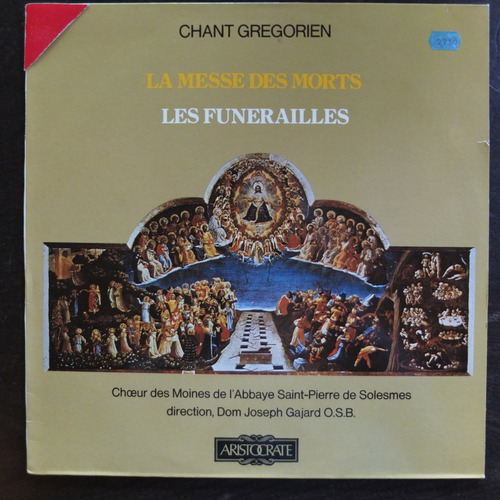 Vinilo Chant Gregorien La Messe Des Morts Les Funerailles