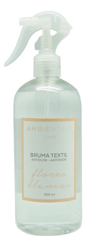 Spray Bruma Textil 500ml Aromatiza Flores Blanca Ambientair